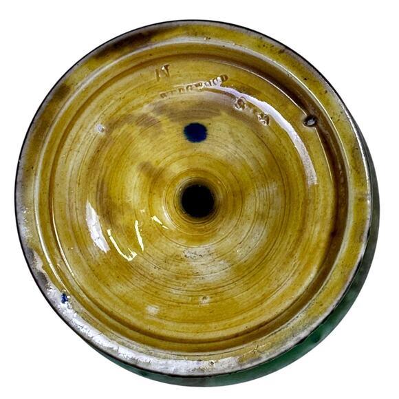 Wedgwood England Antique Late 1800's Majolica Small Comport Floral Motifs-Rare - Picture 12 of 14